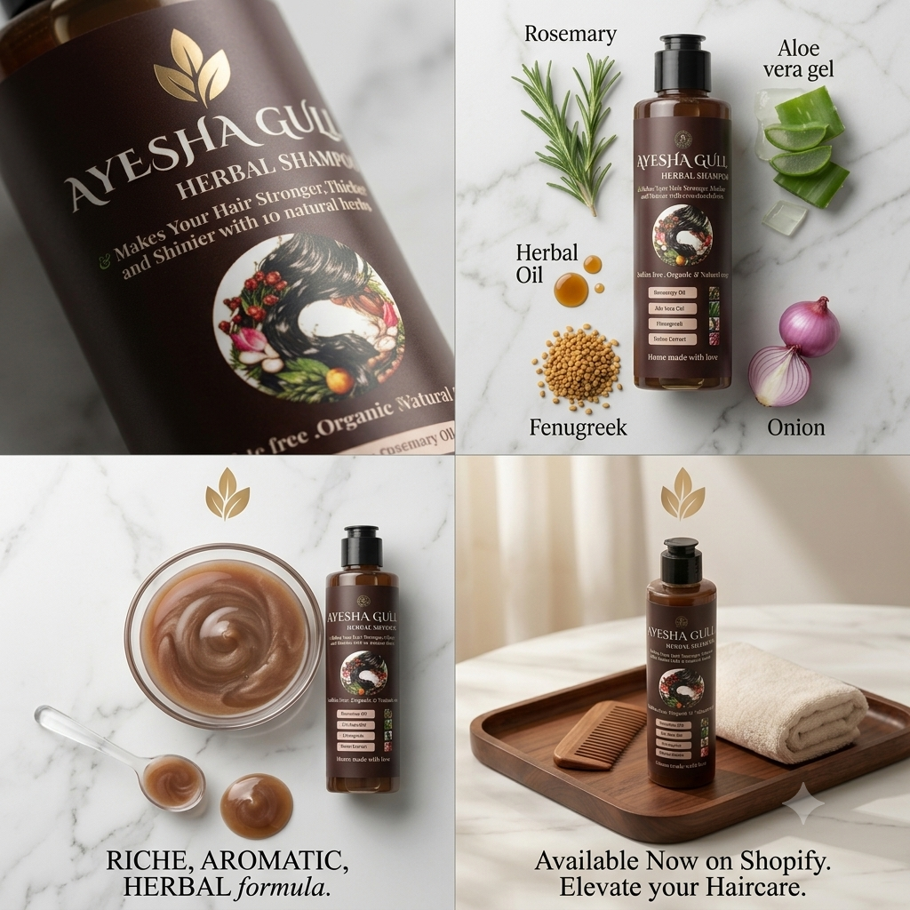 Herbal Hair Shampoo By Ayesha Gull (200ml)     40%OFF