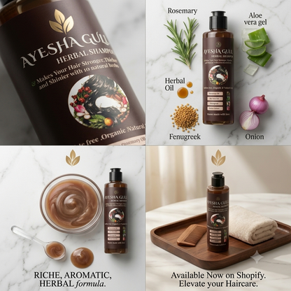 Herbal Hair Shampoo By Ayesha Gull (200ml)     40%OFF
