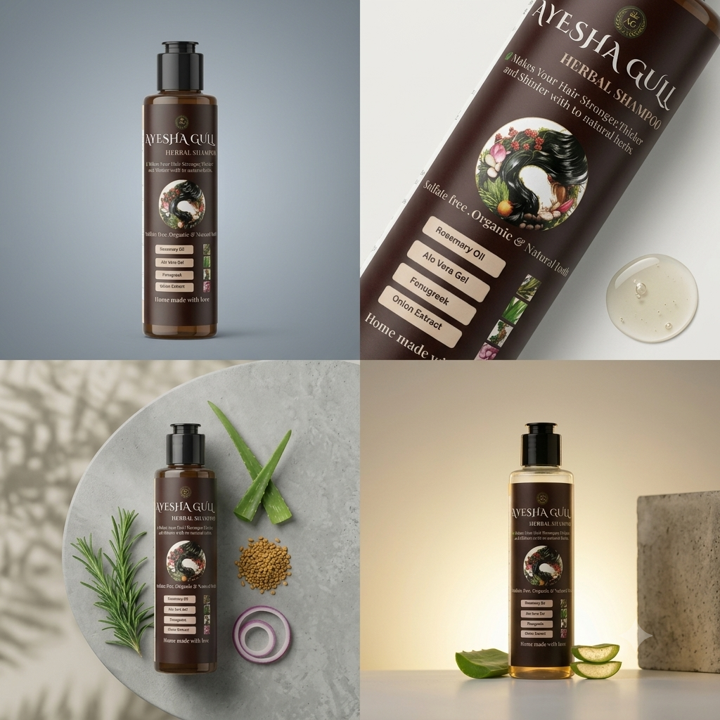 Herbal Hair Shampoo By Ayesha Gull (200ml)     40%OFF