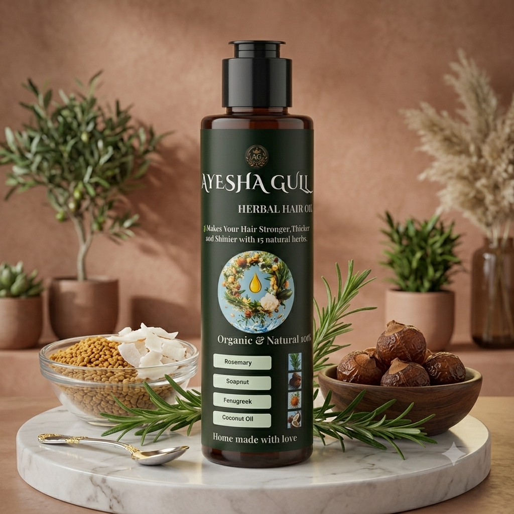Herbal Hair Oil By Ayesha Gull (200ml)     40%OFF