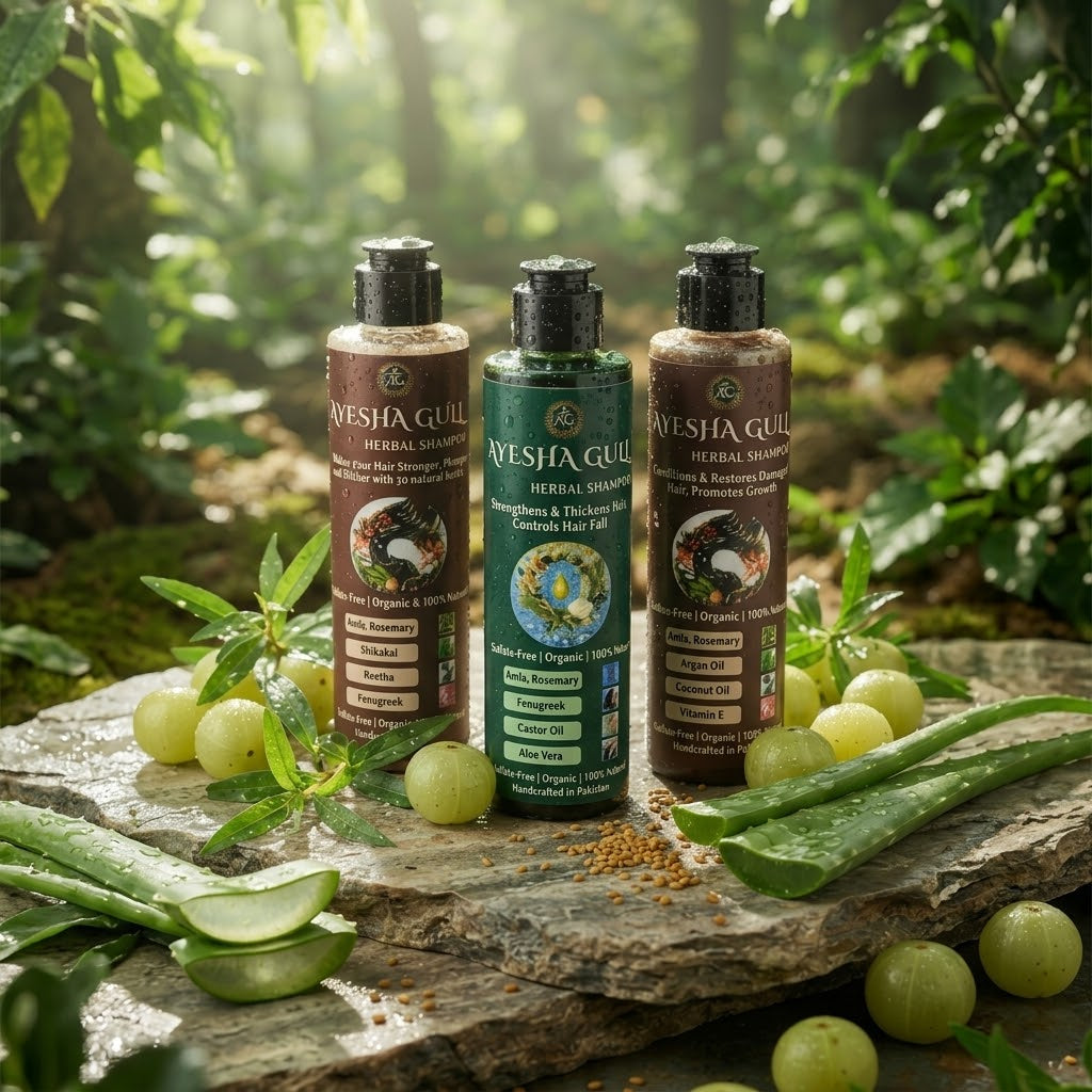Herbal Hair Oil & Herbal Hair Sampoo 3IN1 By Ayesha Gull 200ml  65%OFF